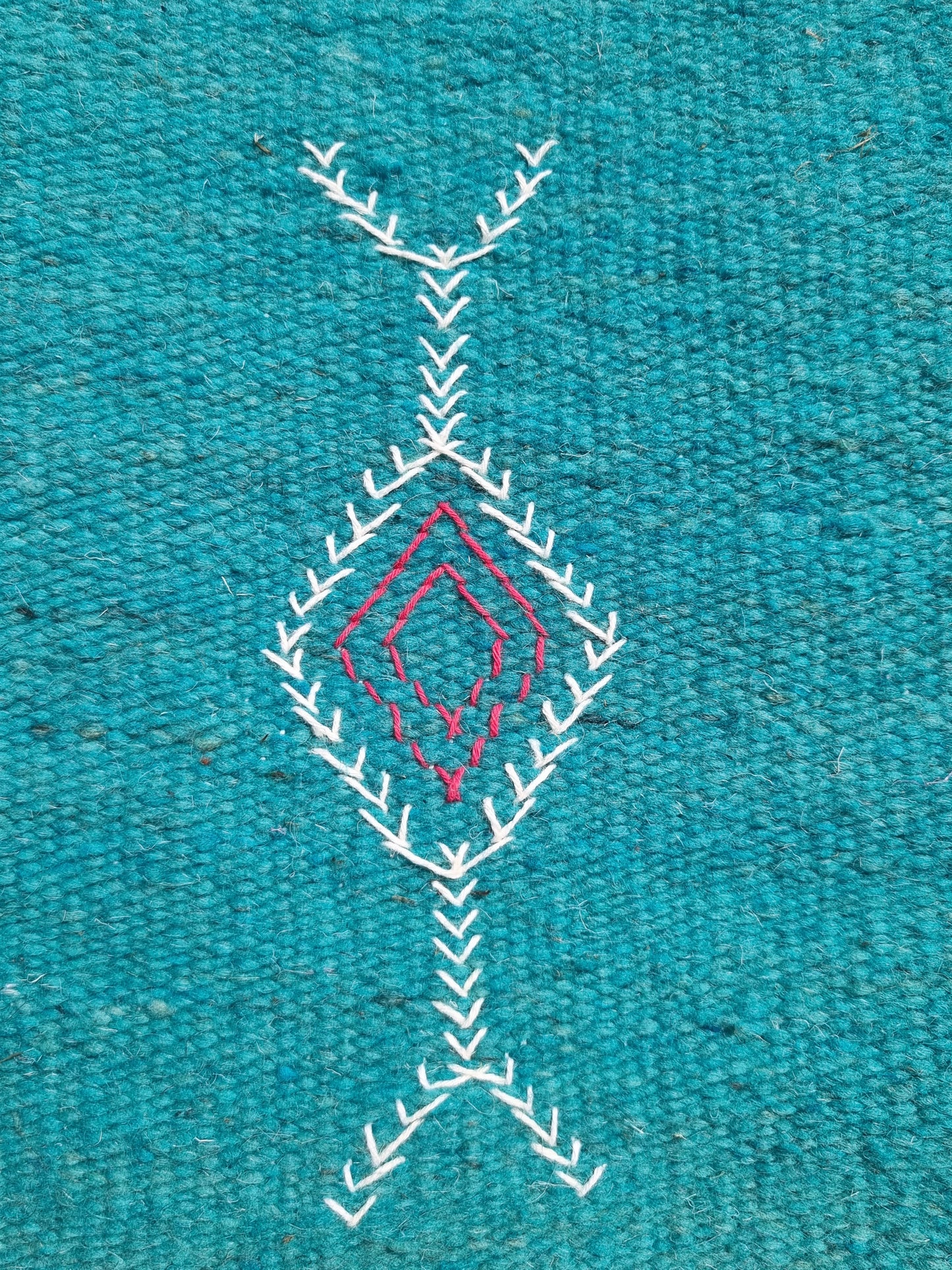 Tapis de couloir bleu turquoise 75X250