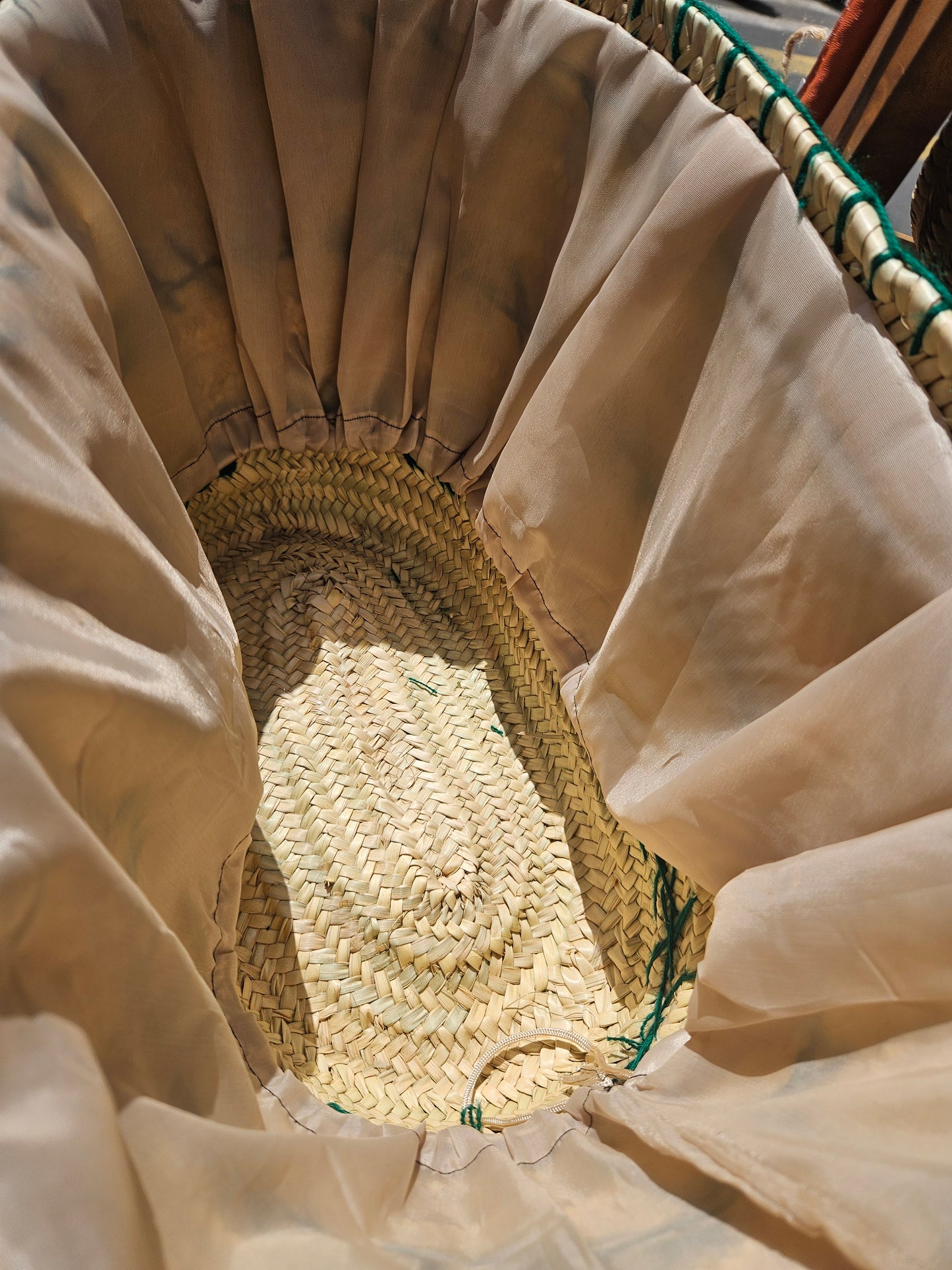 Panier bohème Vert