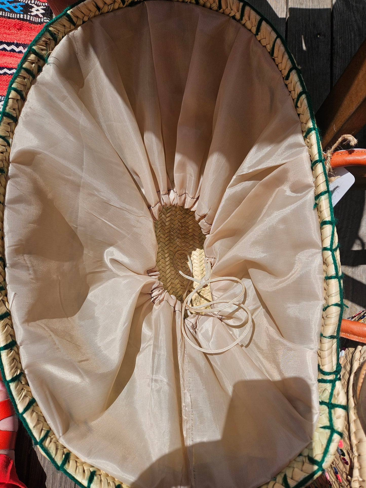 Panier bohème Vert